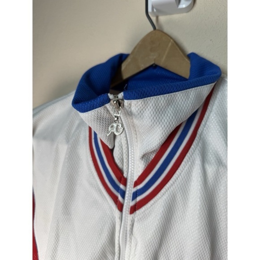 Phat Farm All City Athletiques Red White Blue 1992 Mesh Track Jacket‎ (Men's M) - Picture 4 of 11